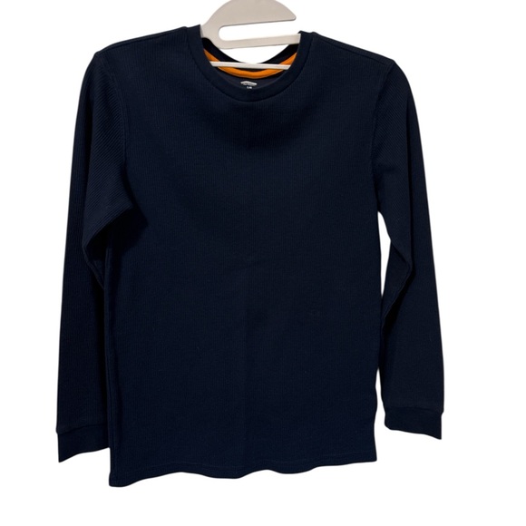 Old Navy- Navy Blue Waffle Knit Top - Picture 1 of 3